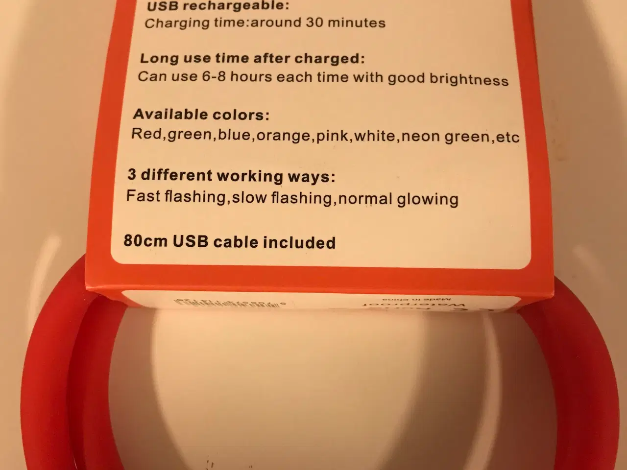 Billede 2 - Nyt Safety halsbånd med lys.