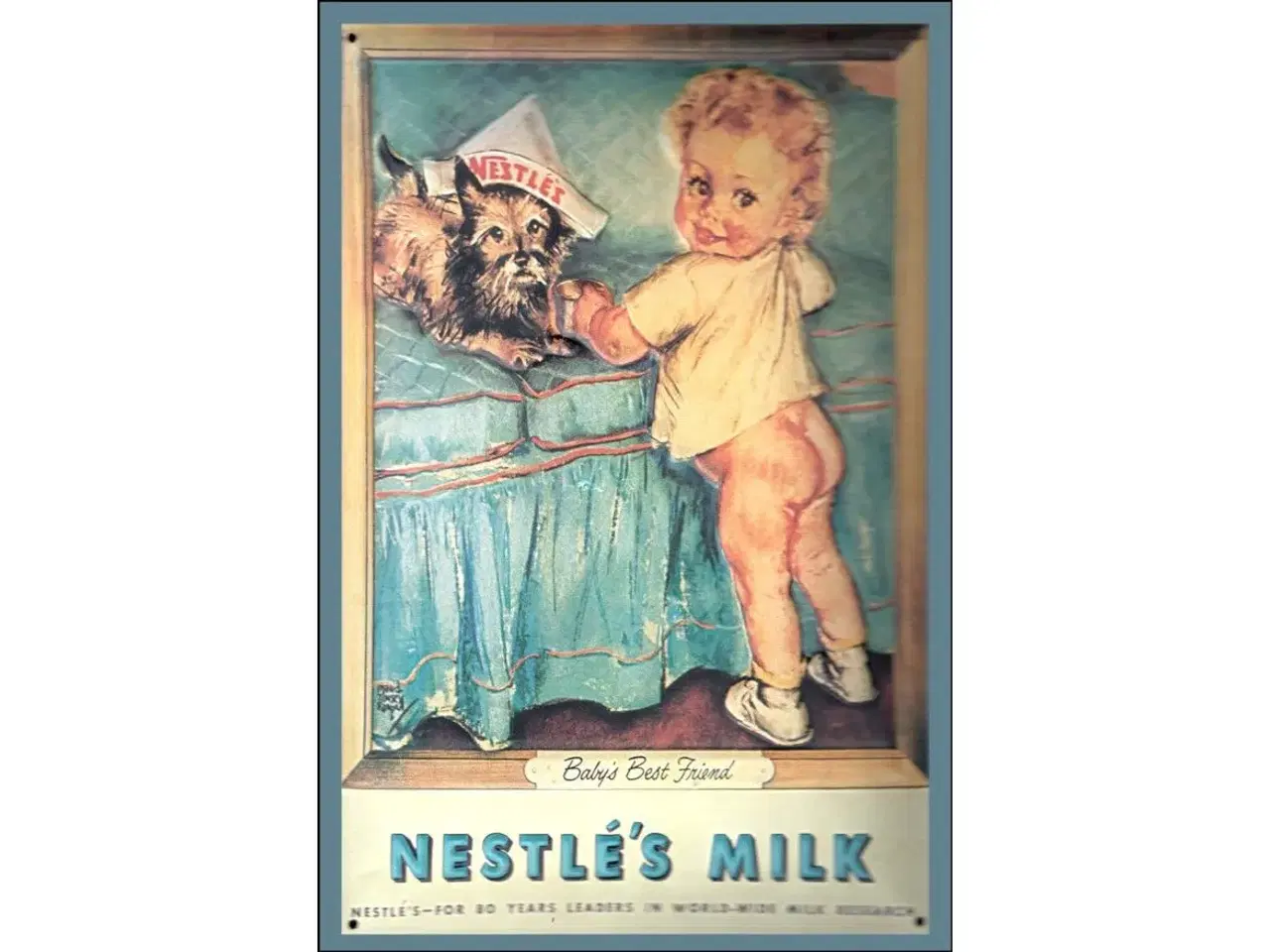 Billede 1 - Nestlé's Milk - Udstanset Metalskilt
