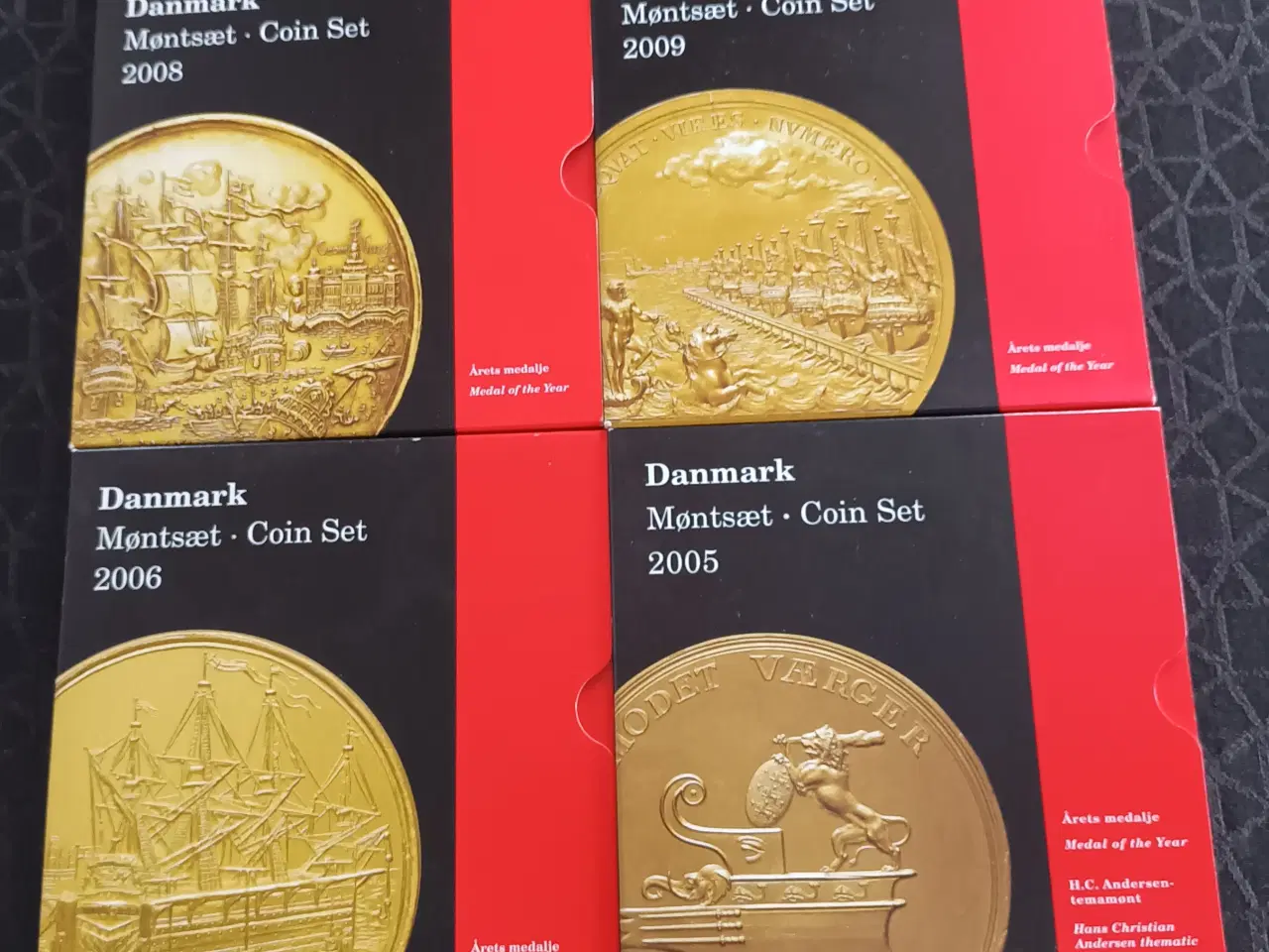Billede 1 - Kgl Møntsæt 2005-2006-2008-2009