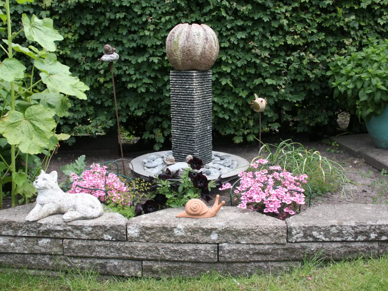 Billede 1 - Vandkunst/Fuglebad