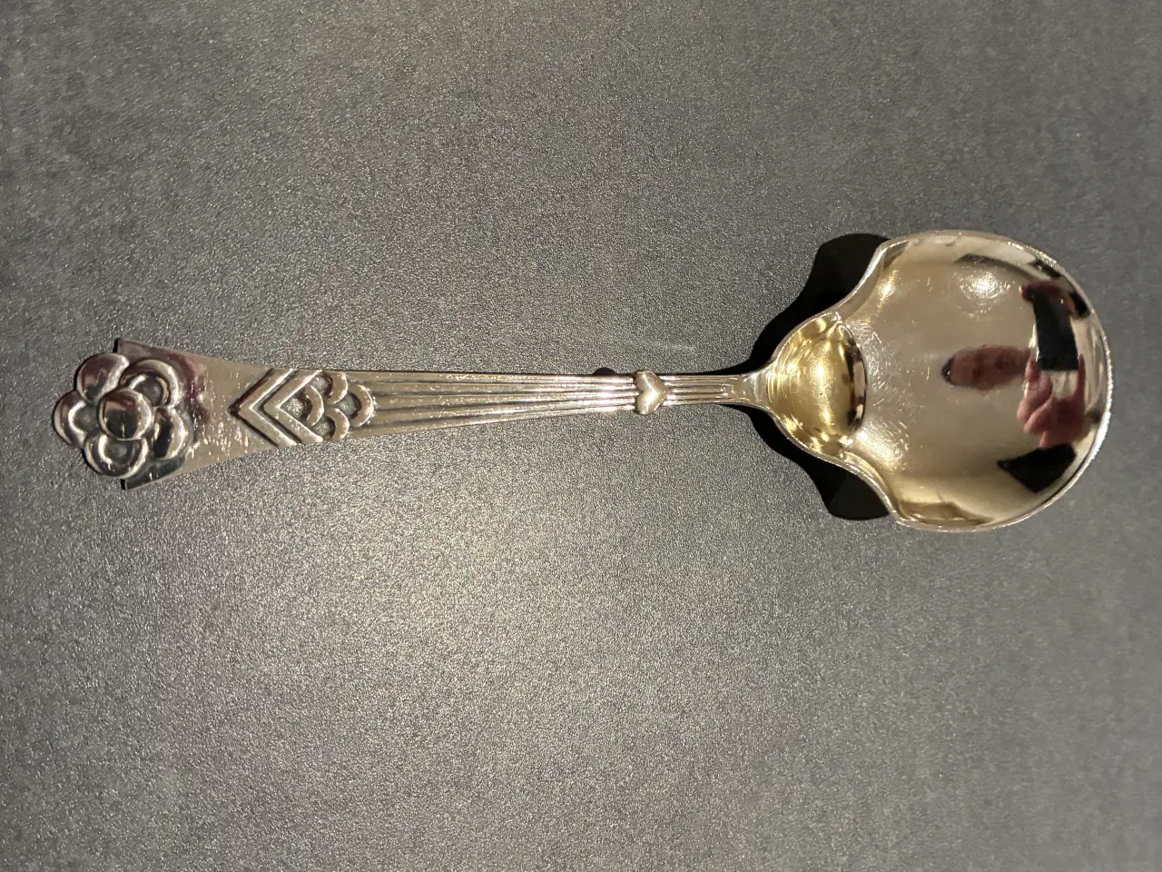 Billede 1 - Københavns porcelain marmeladeske i sølv