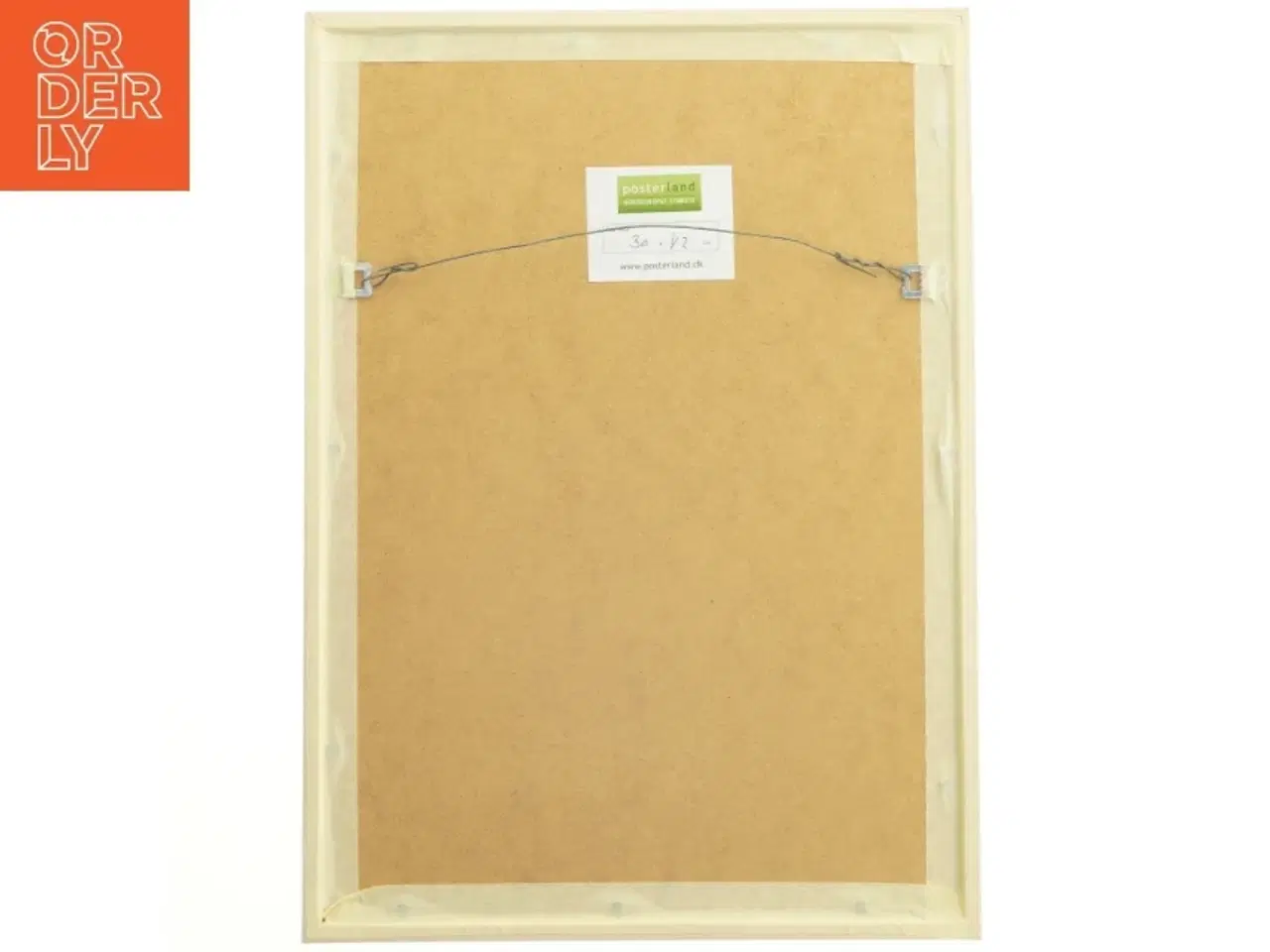 Billede 2 - Sort billedramme med landskabsmotiv (str. 30x42 cm)