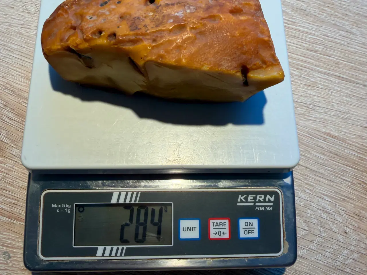 Billede 1 - Kæmpe stykke Baltisk Rav (284g) – Vintage, certifi