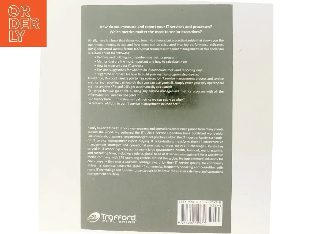 Billede 3 - Measuring ITSM af Randy A. Steinberg (Bog)