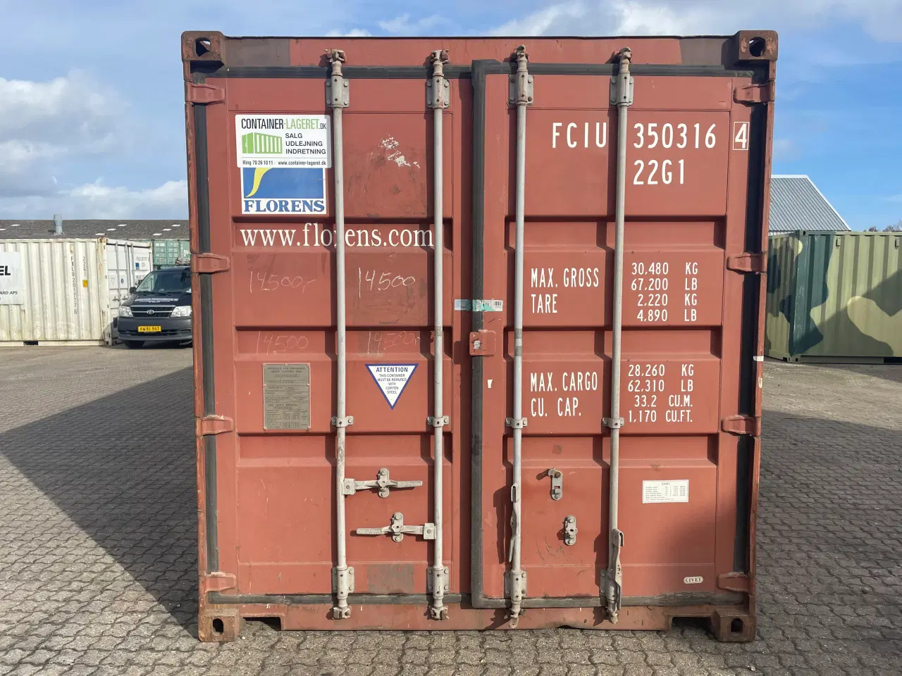 Billede 1 - 20 fods Container - ID: FCIU 350316-4