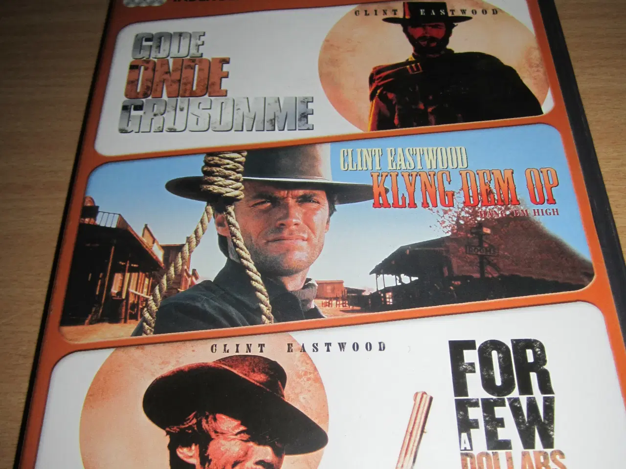 Billede 1 - CLINT EASTWOOD. 3 x Film. BOKS.