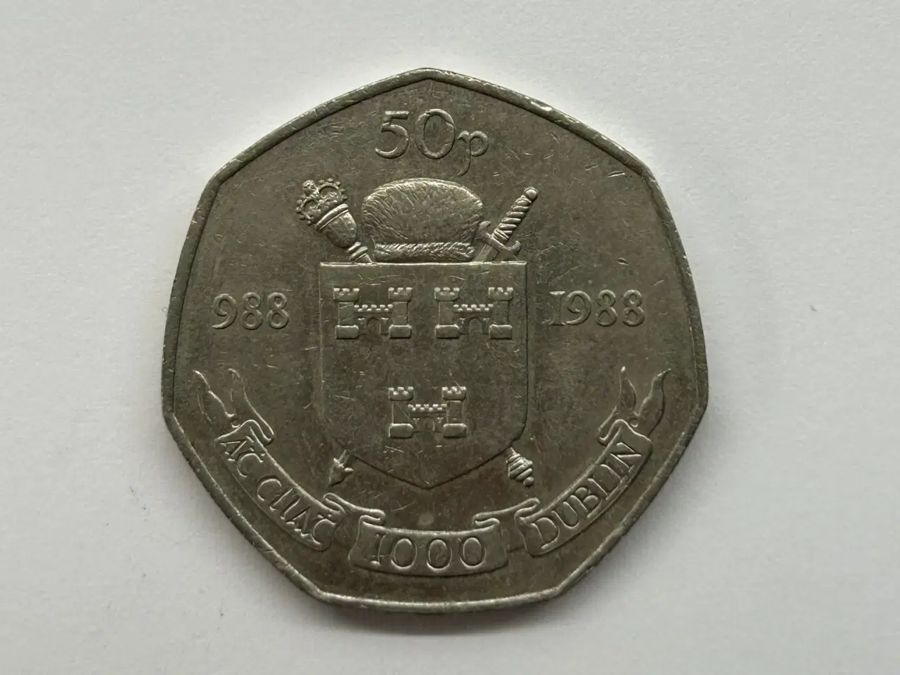 Billede 1 - 50 Pence Dublin 1988 - Ireland