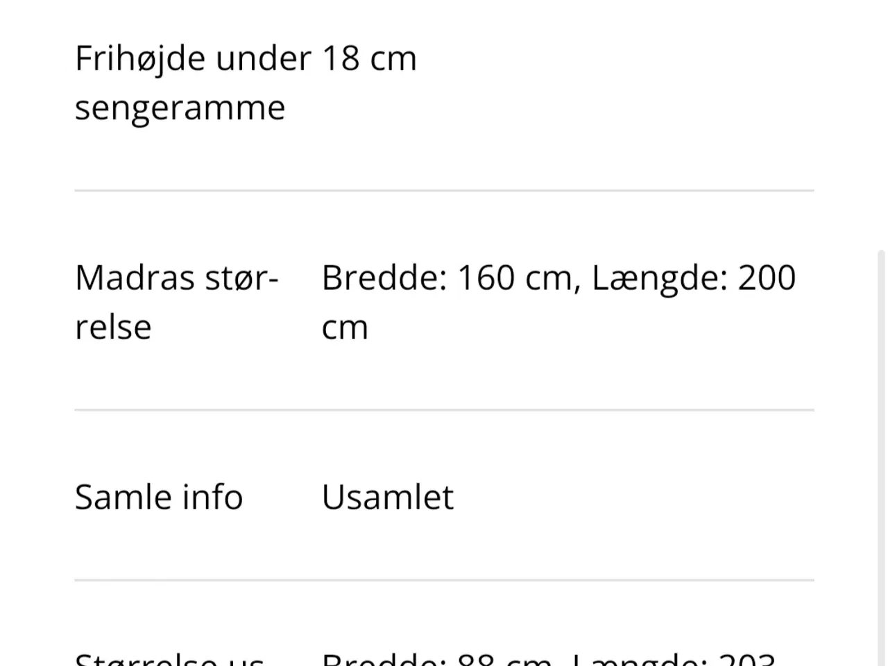 Billede 3 - Kongsted dobbeltseng fra Jysk