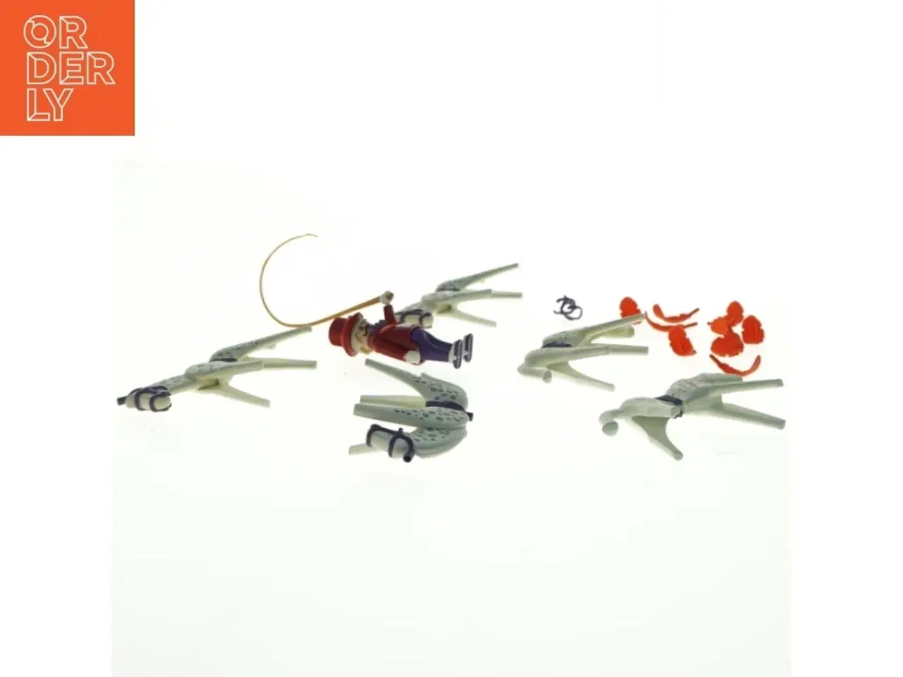 Billede 2 - Playmobil Cirkusheste med hovedpynt og Sprechstallmeister (str. 3 x 1 cm x 8 cm)