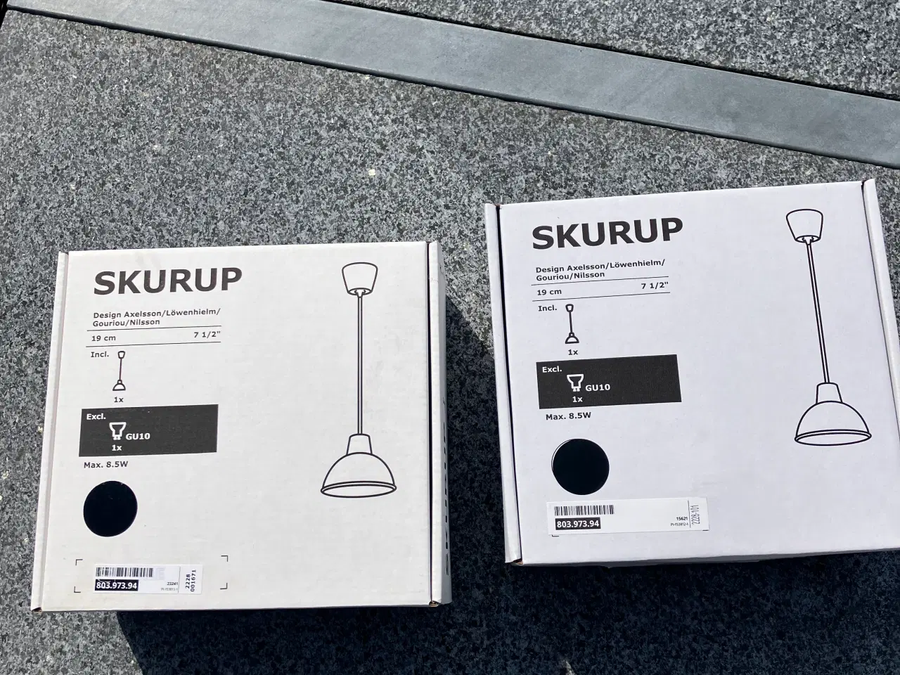 Billede 2 - 2. Stk Ikea Skurup loft lampe 