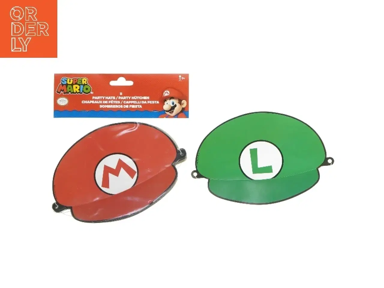 Billede 2 - Super Mario festhatte fra Super Mario (str. 19 cm. 9 styks)