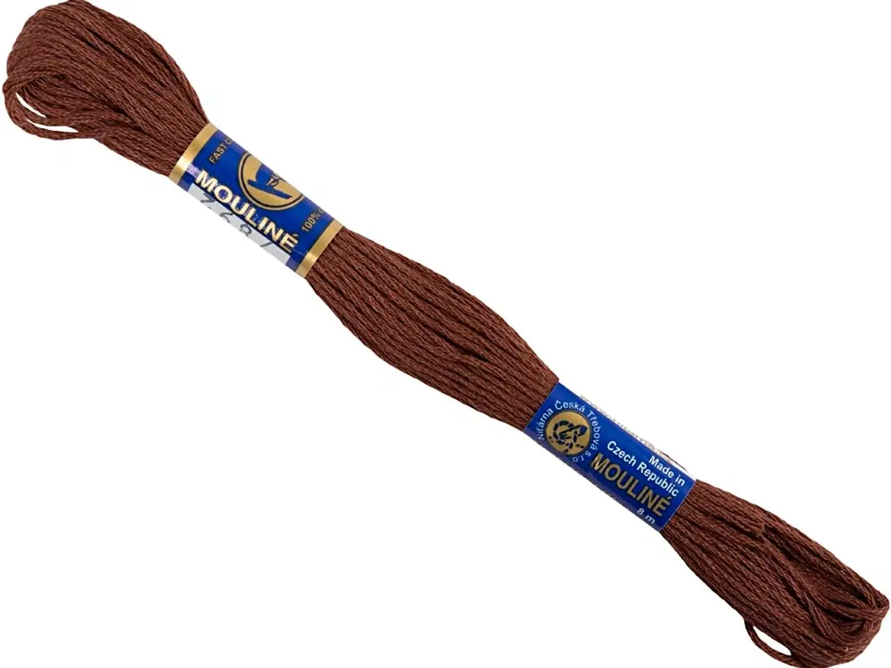 Billede 1 - Broderigarn Brun 12m - 100% Merceriseret Bomuld