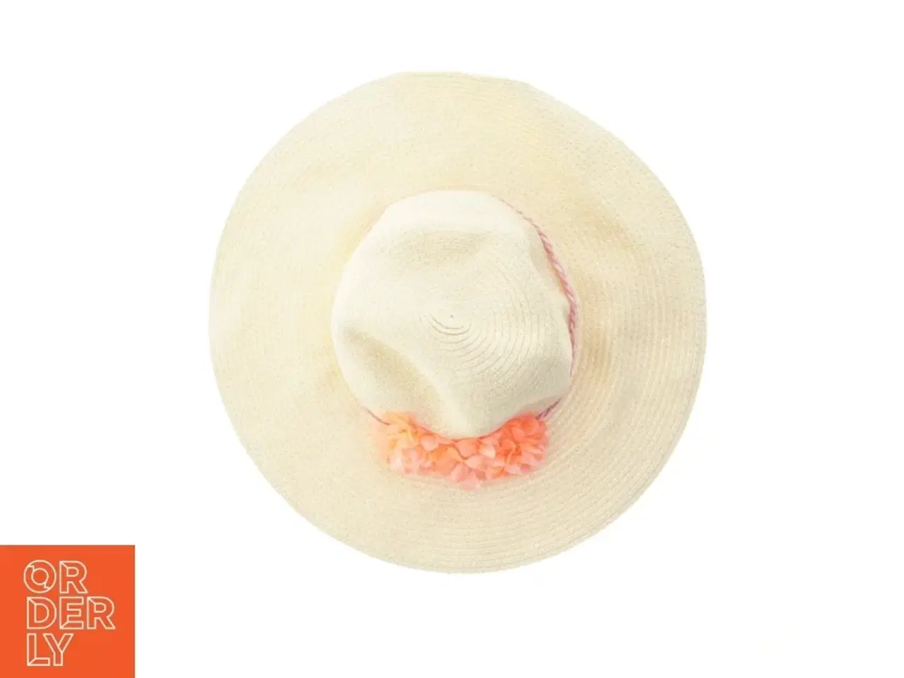 Billede 2 - Stråhat med blomster fra H&M (str. Ø 18 cm)