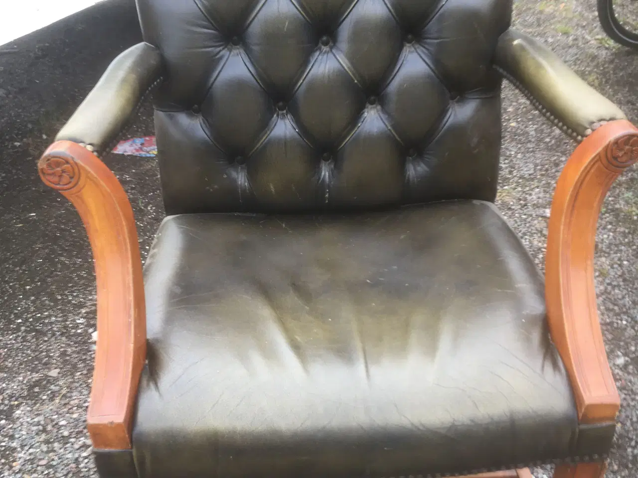 Billede 2 - Læder spisestue stole