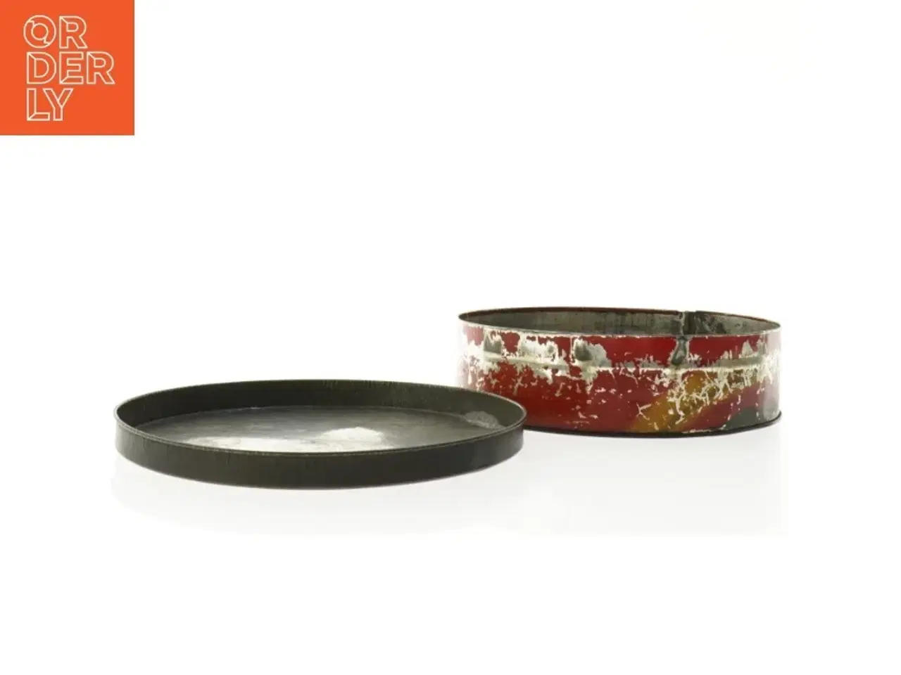 Billede 4 - Antik Art deco Mackintosh Rainbow Slik metal dåse med patina (str. 26 x 7 cm)