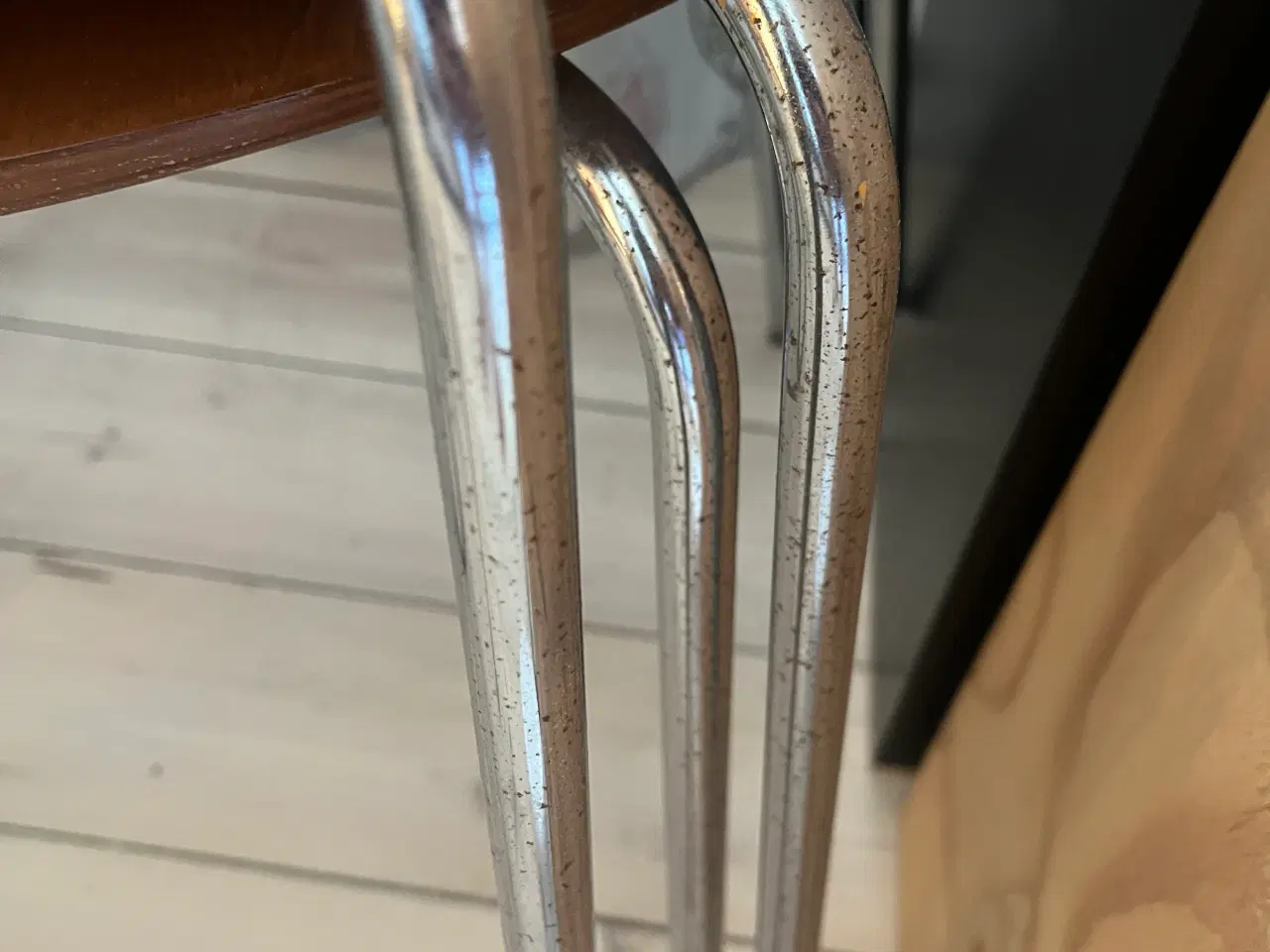 Billede 5 - Skalstole med stålstel, 4 stk.