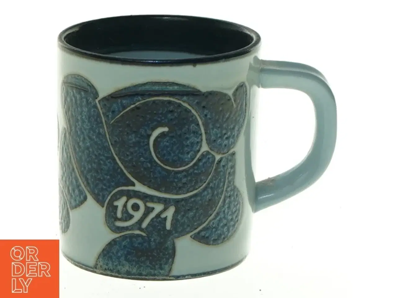 Billede 1 - Retro keramik krus fra 1971 (str. 7 x 6 cm)