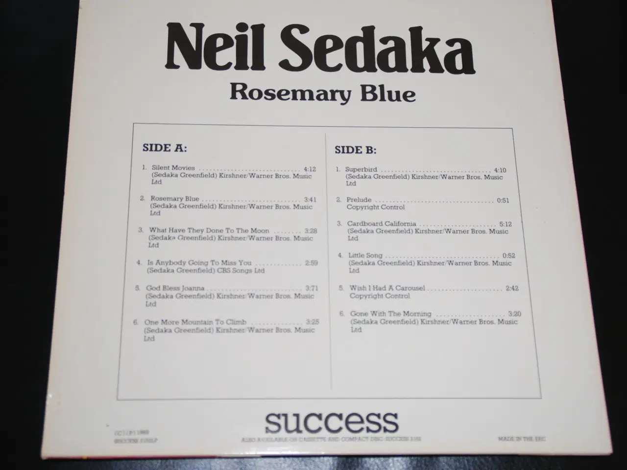 Billede 2 - Lp - Neil Seaka