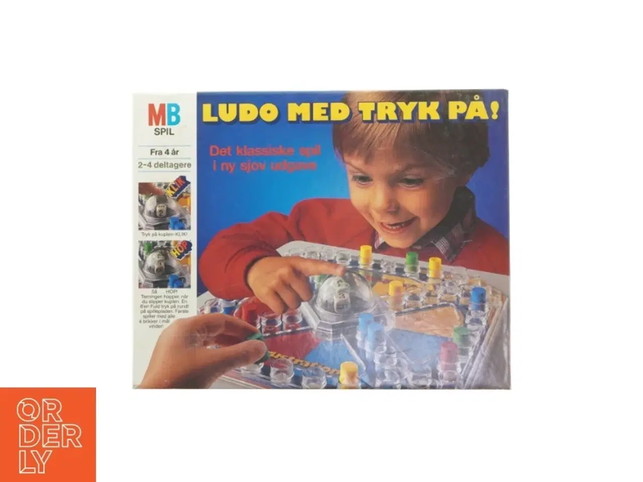 Billede 1 - Ludo med tryk på! brætspil fra MB Spil (str. 35 x 28 cm)