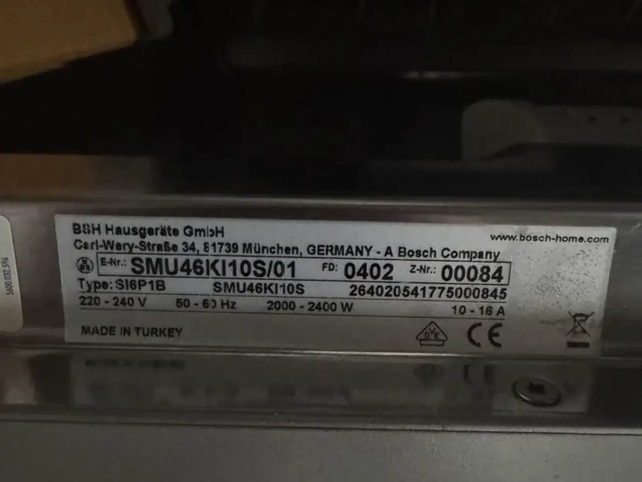 Billede 3 - Opvaskemaskine, Bosch Silence+ Serie 4