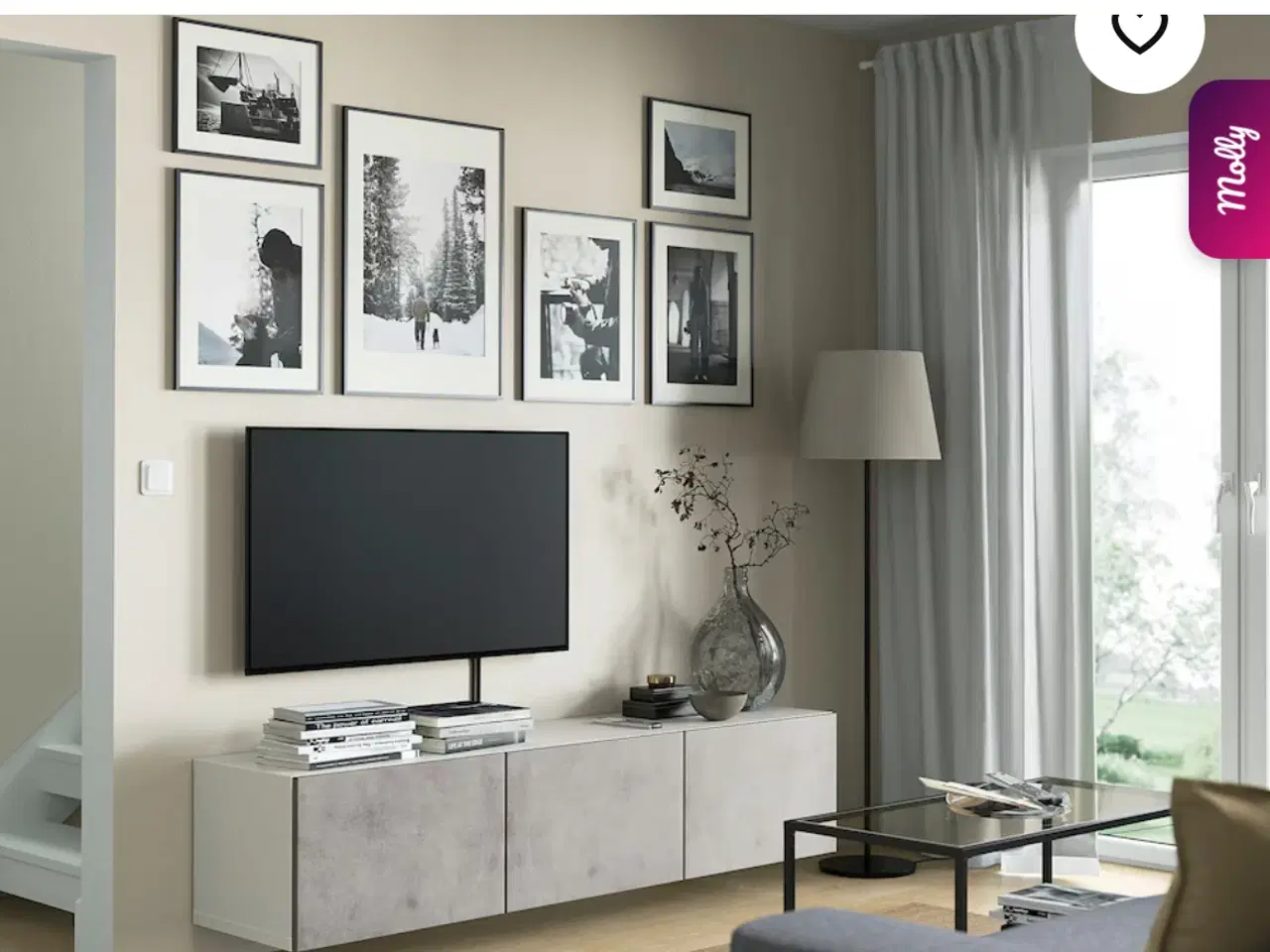 Billede 4 - Velholdt Ikea tv-møbel