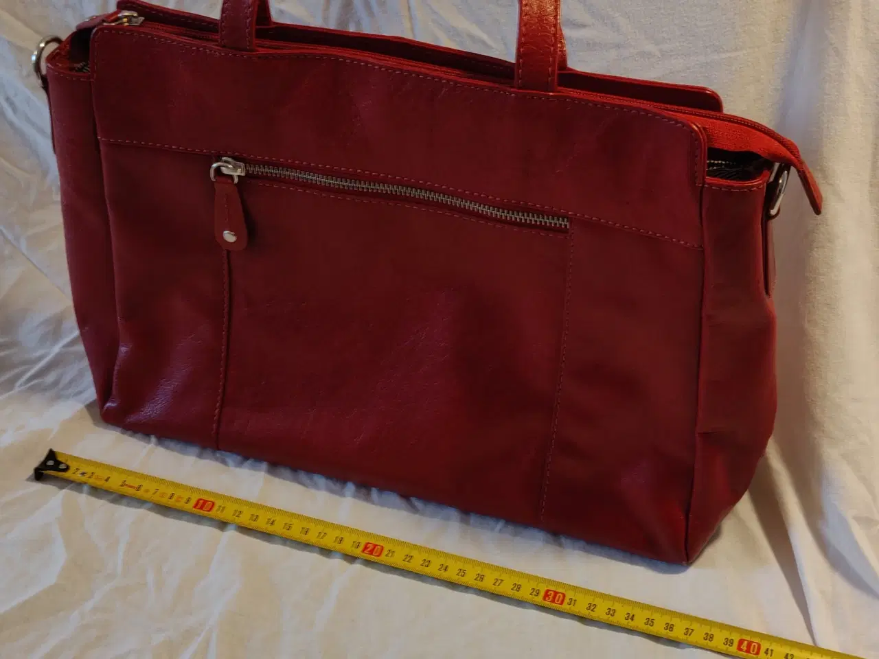 Billede 1 - Rød shopper taske
