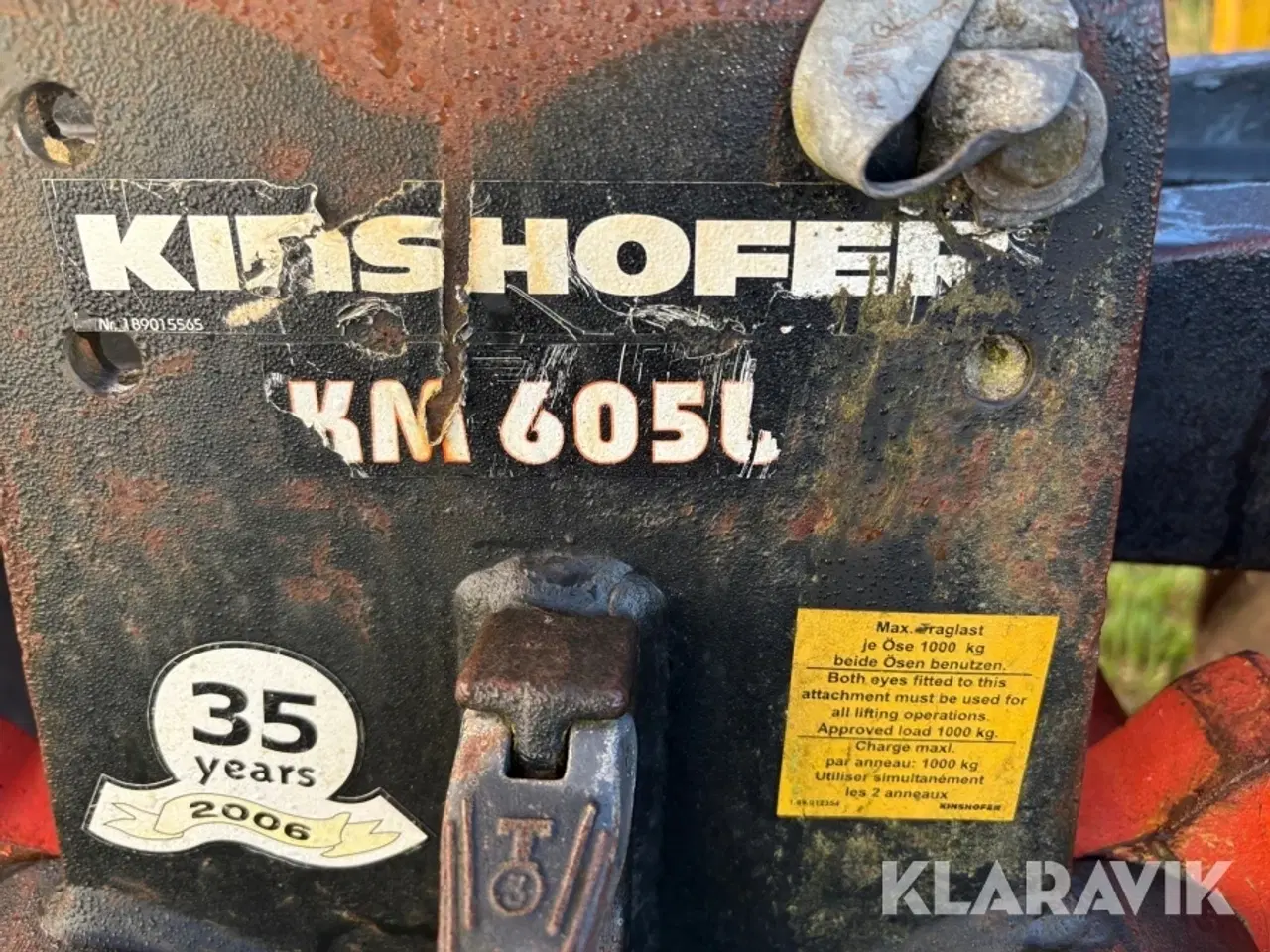 Billede 5 - Jordgrab med løse gavle Kinshofer KM 605U