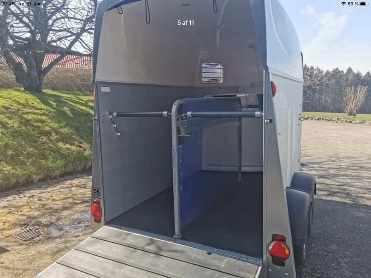 Billede 4 - Humbaur Equitos Alu Plus - to heste - med sadelrum