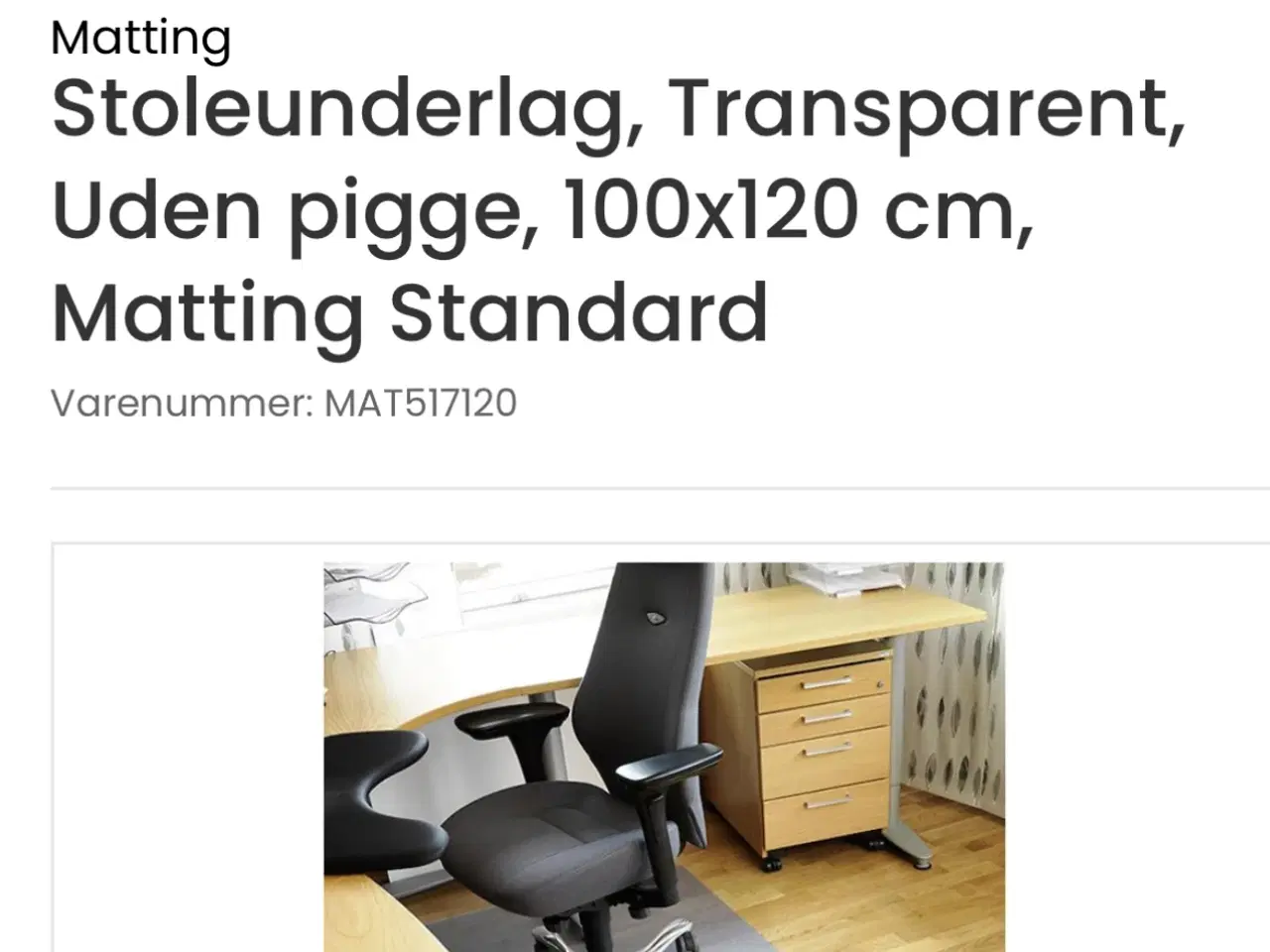 Billede 1 - Stoleunderlag