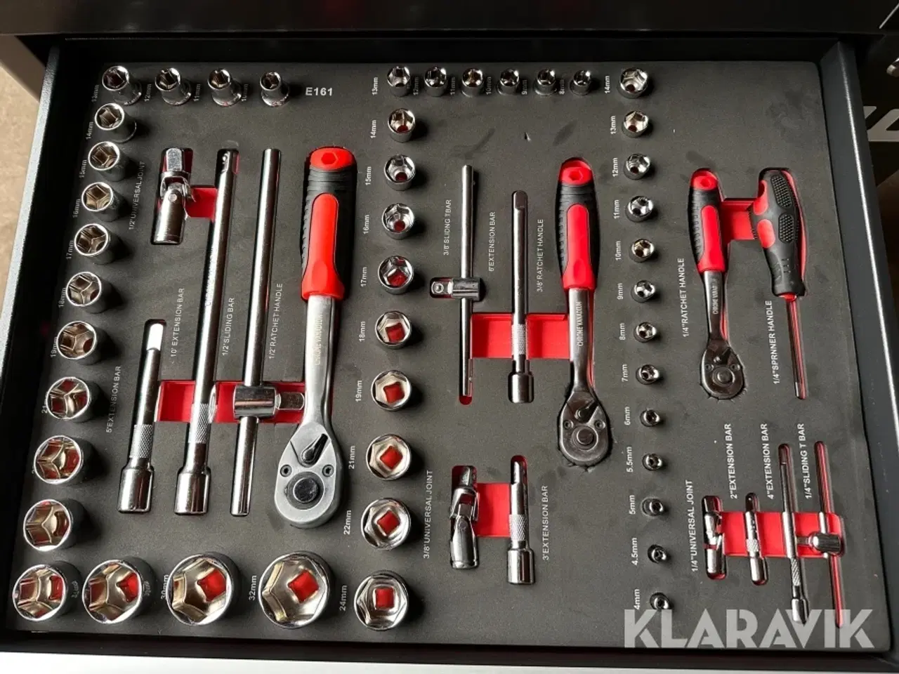 Billede 4 - Værktøjsvogn Bearsafe med 6 skuffer og 245 dele