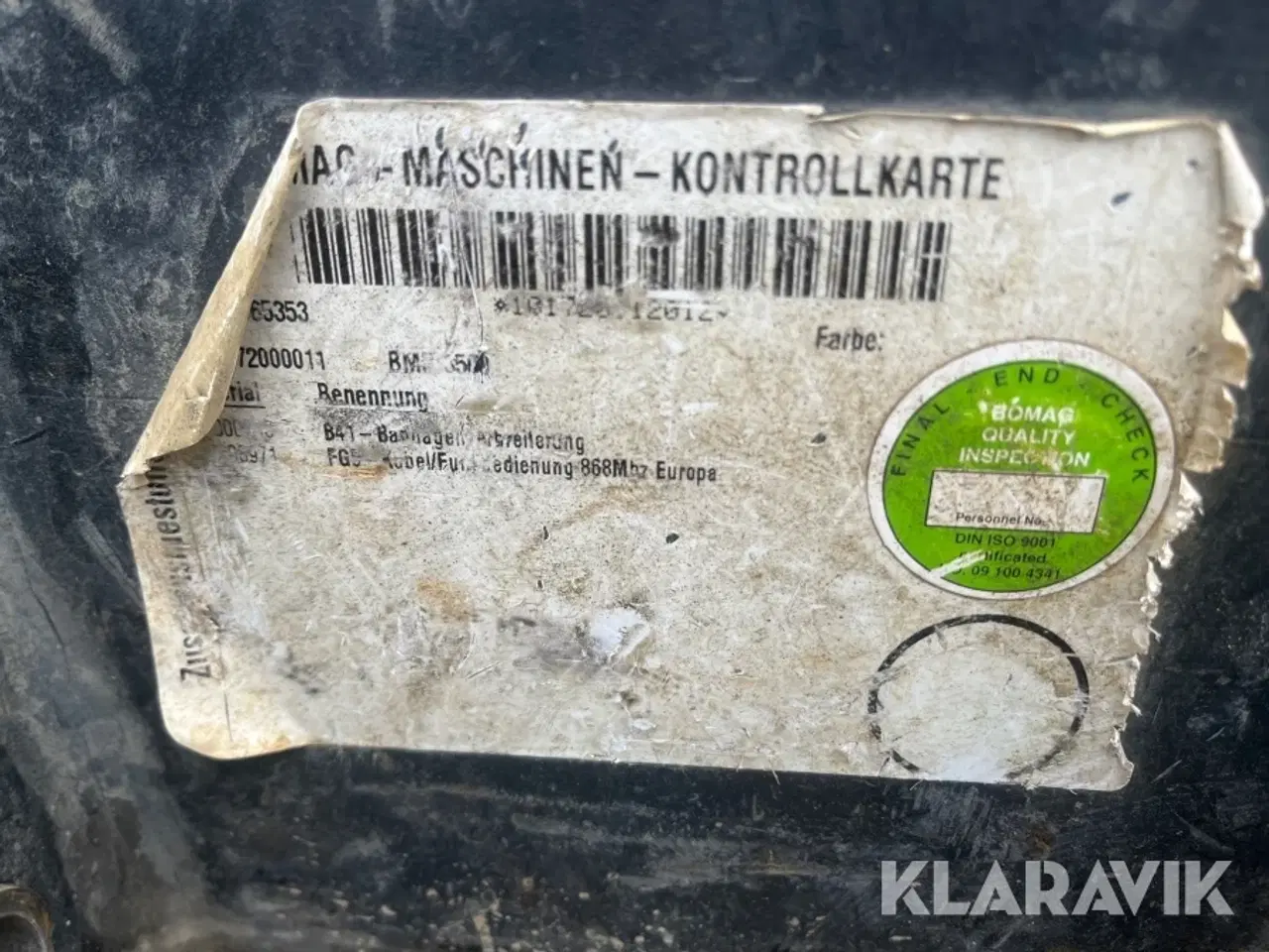 Billede 9 - Råjordskompactor Bomag BMR85