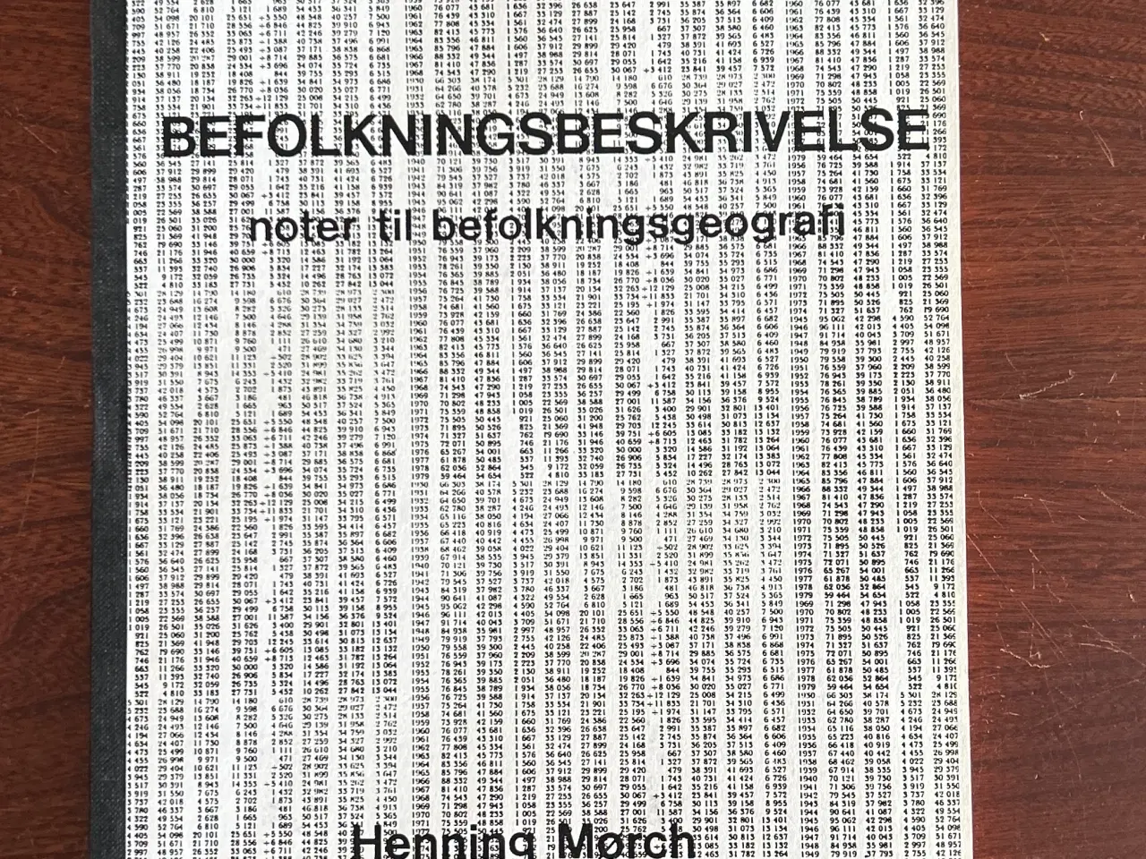 Billede 1 - Befolkningsbeskrivelse - noter til befolkningsgeog