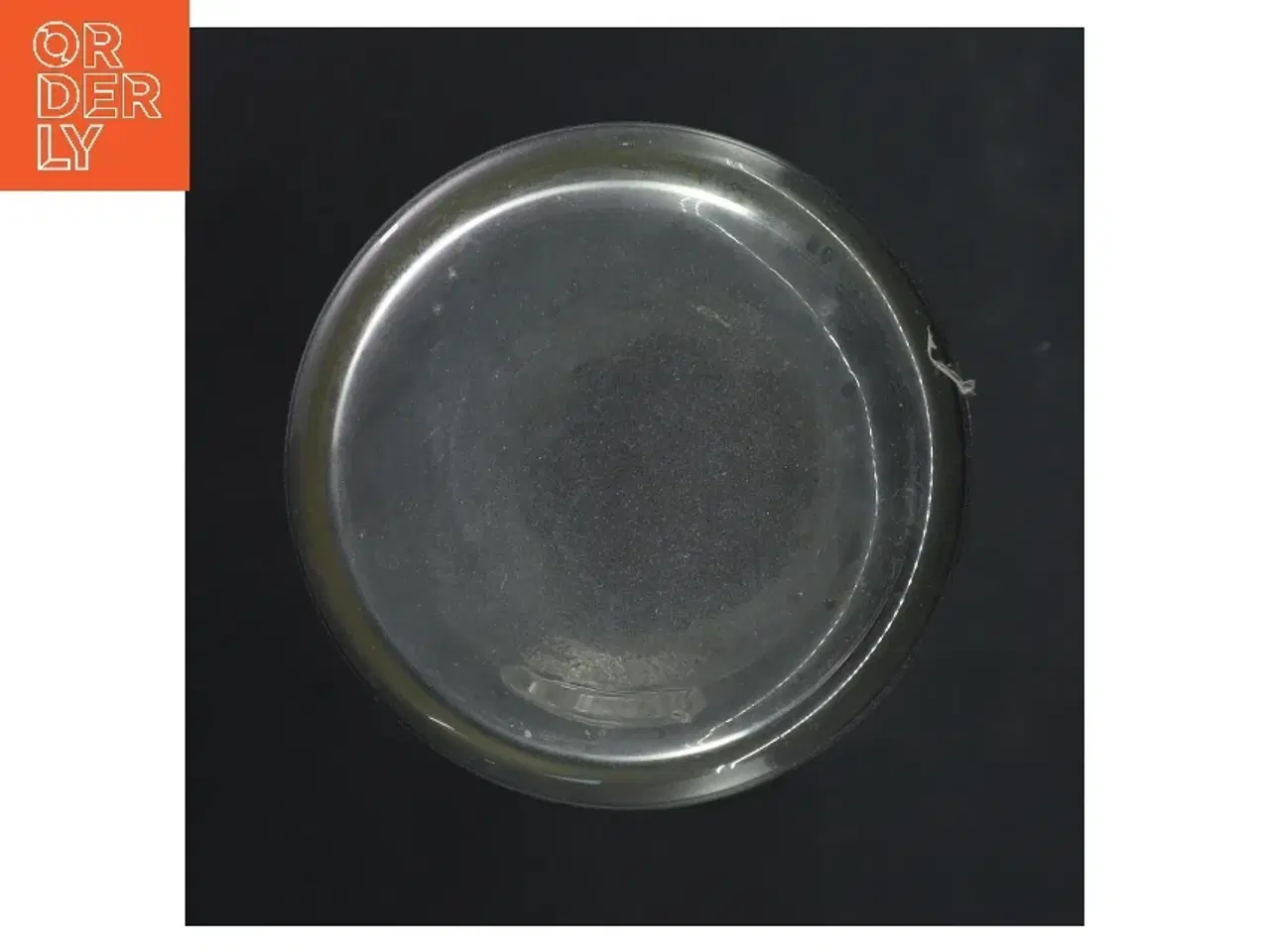 Billede 2 - Glaskaraffel med emblem (str. Ø 7,5 cm længde 27,5 cm)