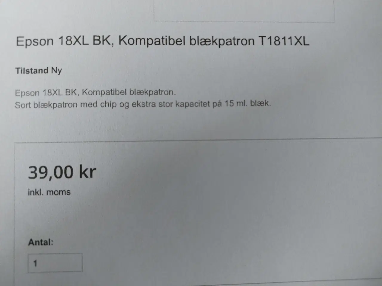 Billede 6 - Epson blækpatroner