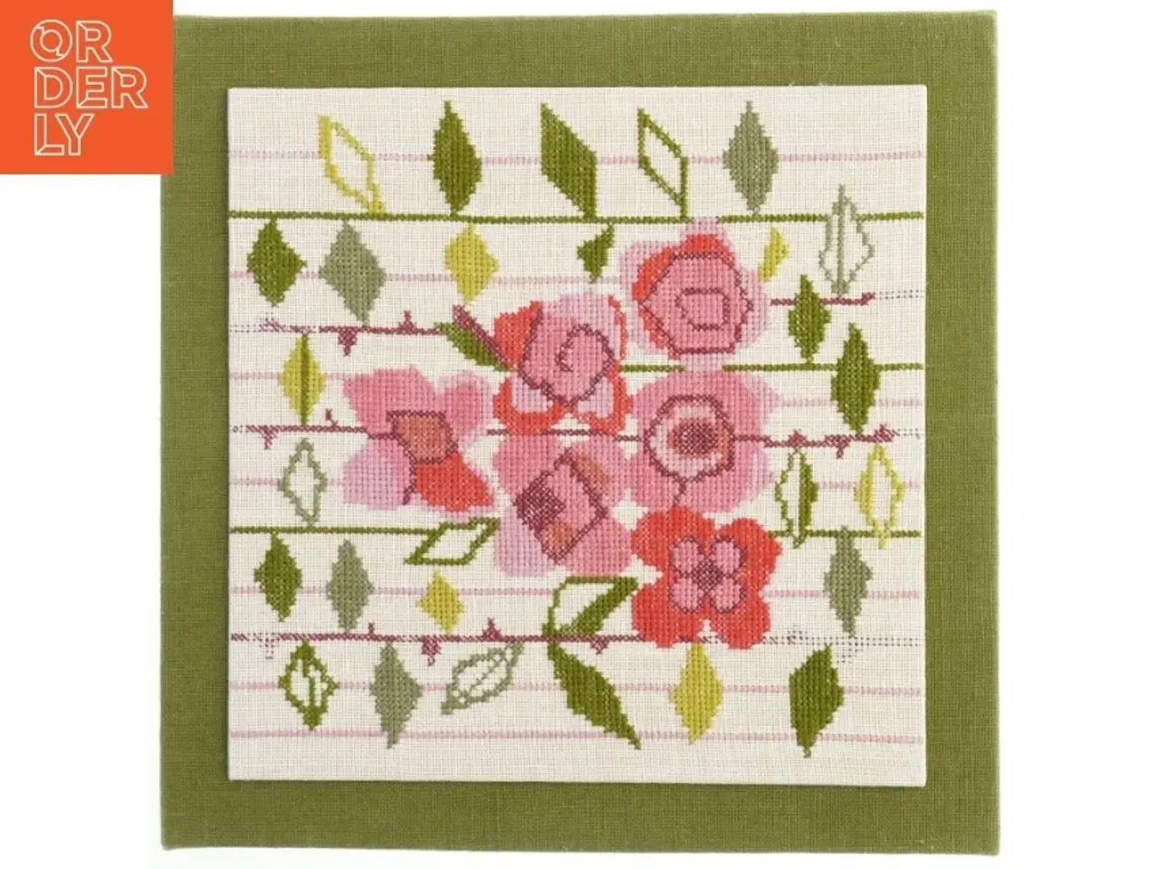 Billede 1 - Broderet vægkunst (str. 36,5x36 cm)