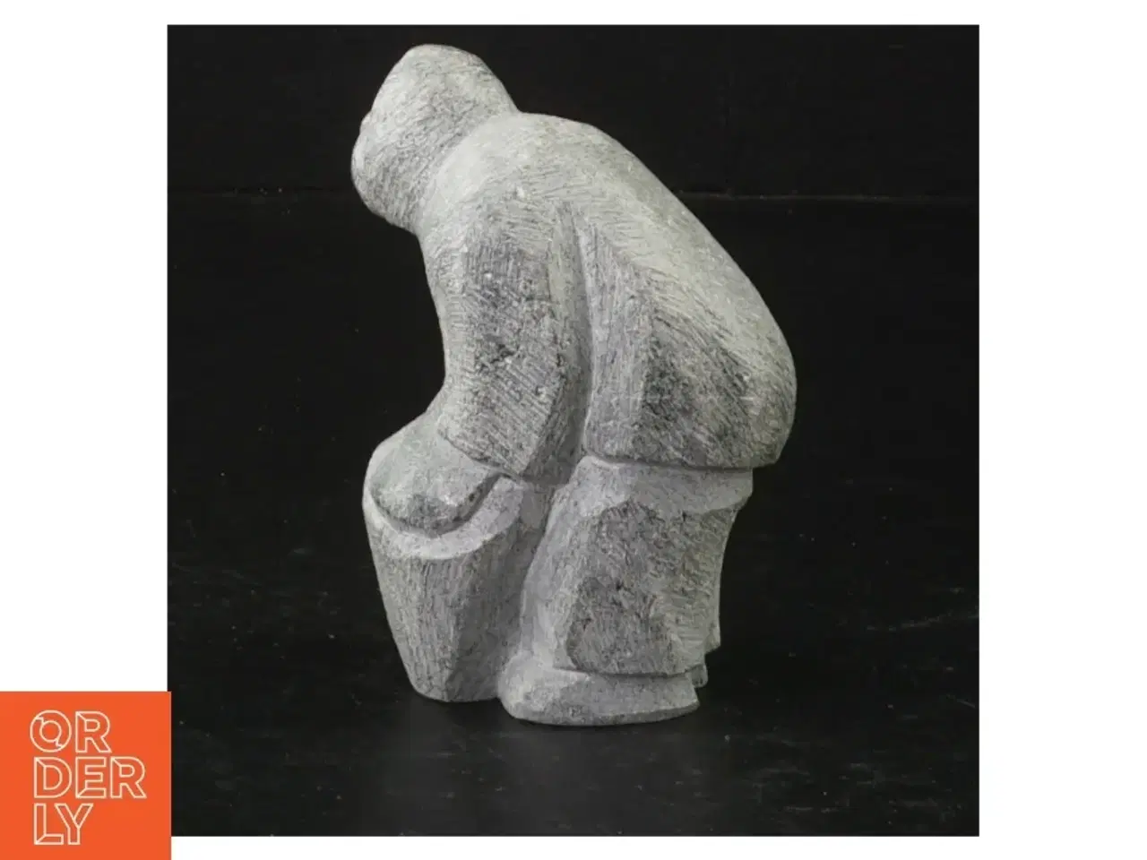 Billede 1 - Skulptur af inuit (str. 9 cm)