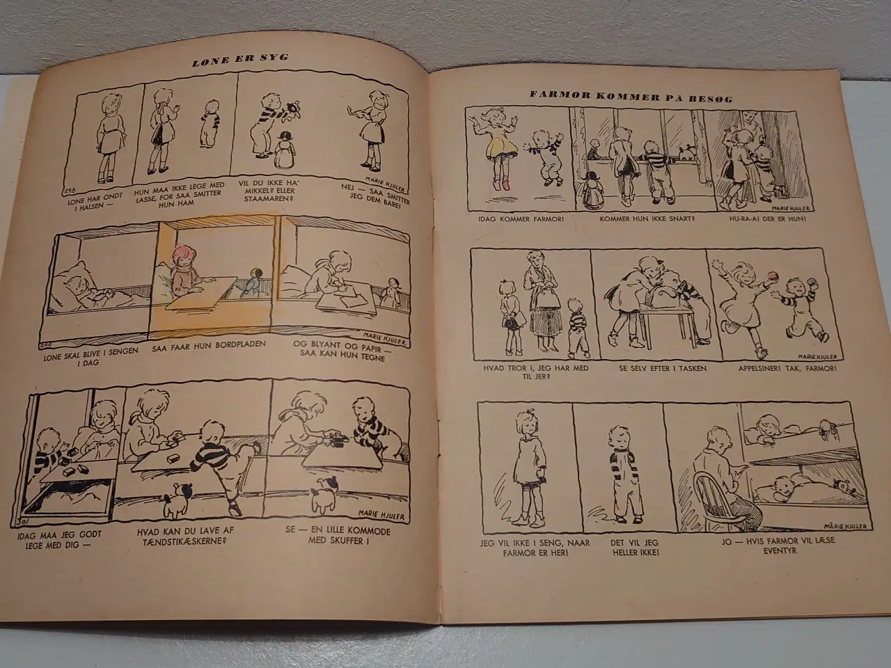 Billede 3 - Marie Hjuler:Lone og lille Lasse. 1.udg.1952.