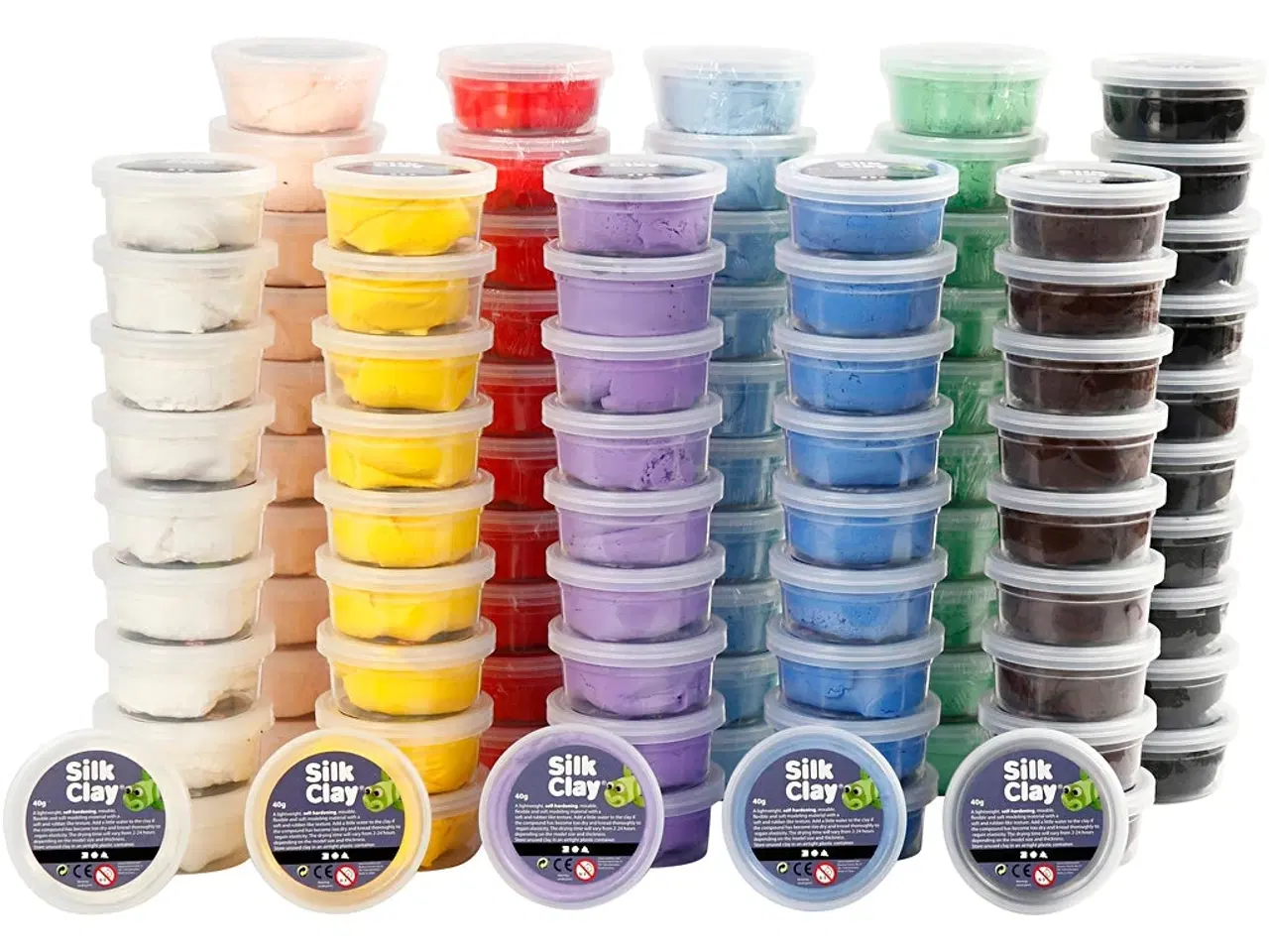 Billede 1 - Silk Clay®, ass. farver, 10ds./ 1 pk.
