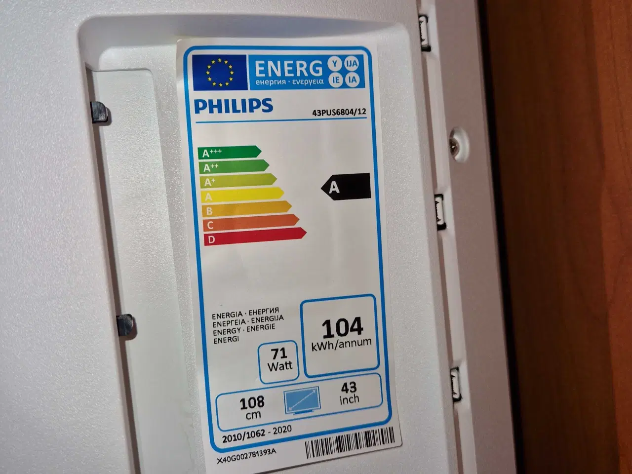 Billede 4 - Philips 43 tommer tv m ambilight 