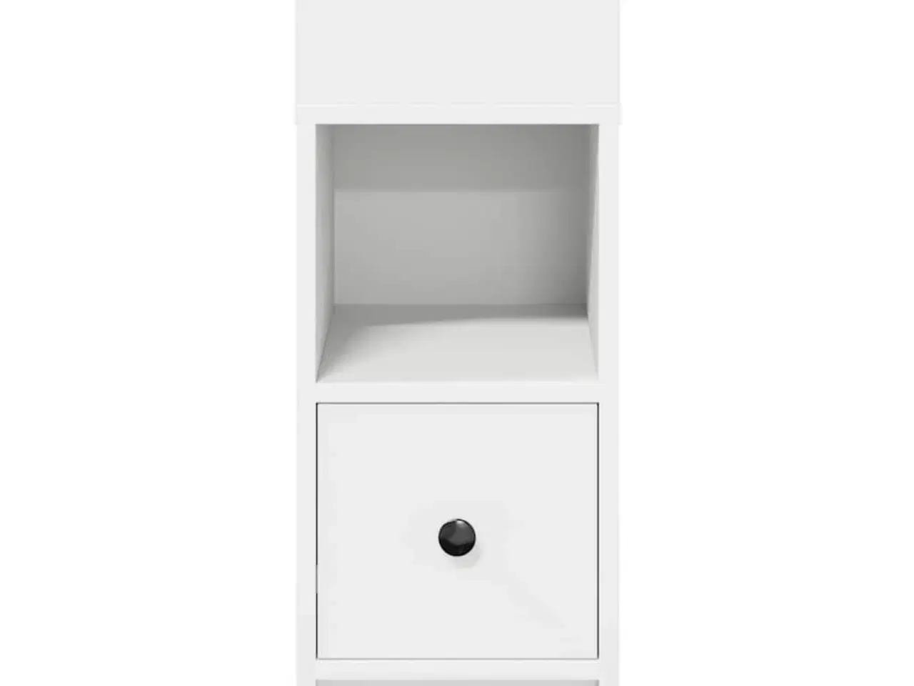 Billede 4 - Sengebord med skuffe 25x31x66 cm hvid