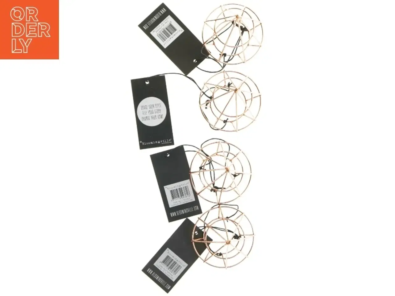 Billede 4 - Dekorative kobber lysestager fra Bloomingville, 4 stykker fra Bloomingville (str. 12 cm. 4 styk)