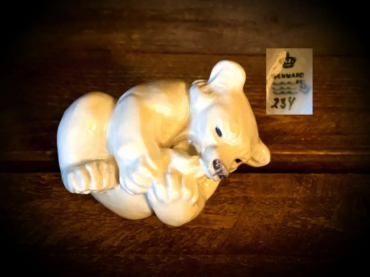 Billede 1 - * Royal Copenhagen; Liggende isbjørneunge (234)