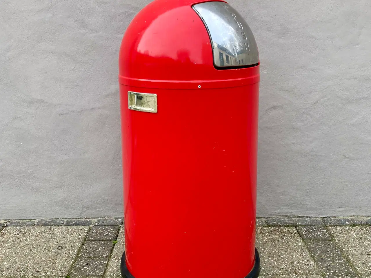 Billede 7 - Wesco Pushboy affaldsspand rød metal