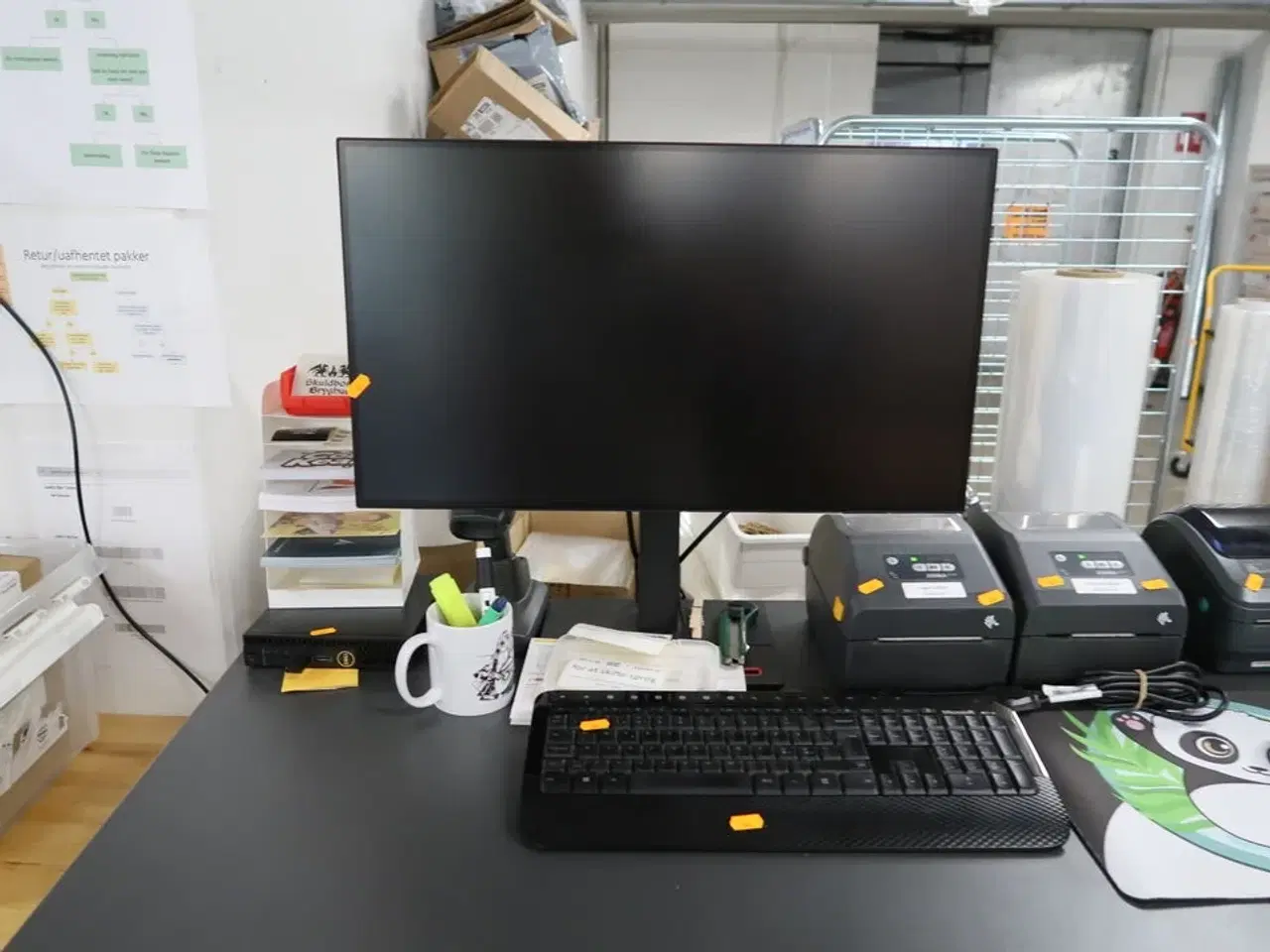 Billede 1 - Computerskærm LENOVO, computer DELL OptiPlex 3060, tastatur og mus