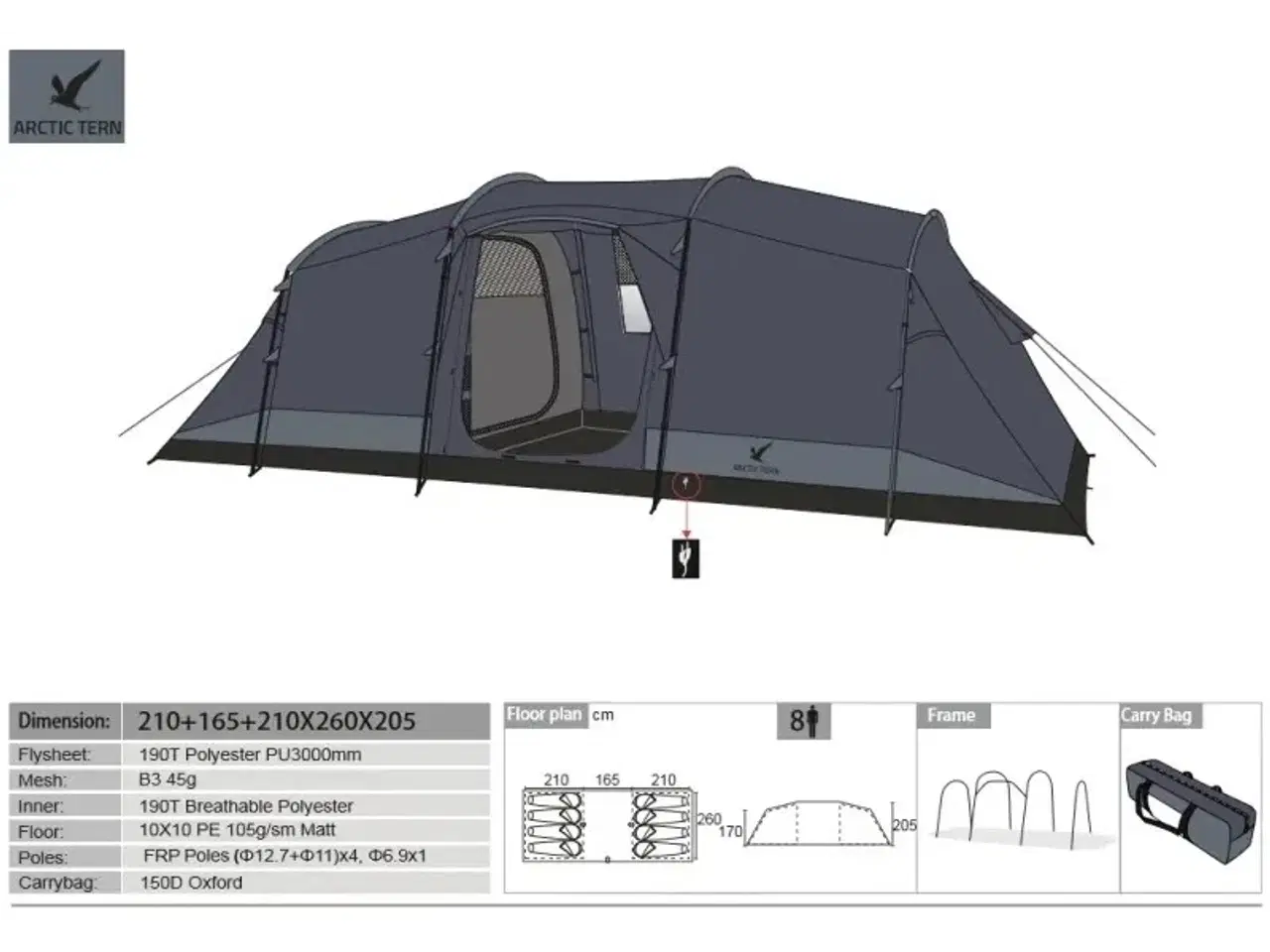 Billede 2 - 8 personers telt Arctic Tern