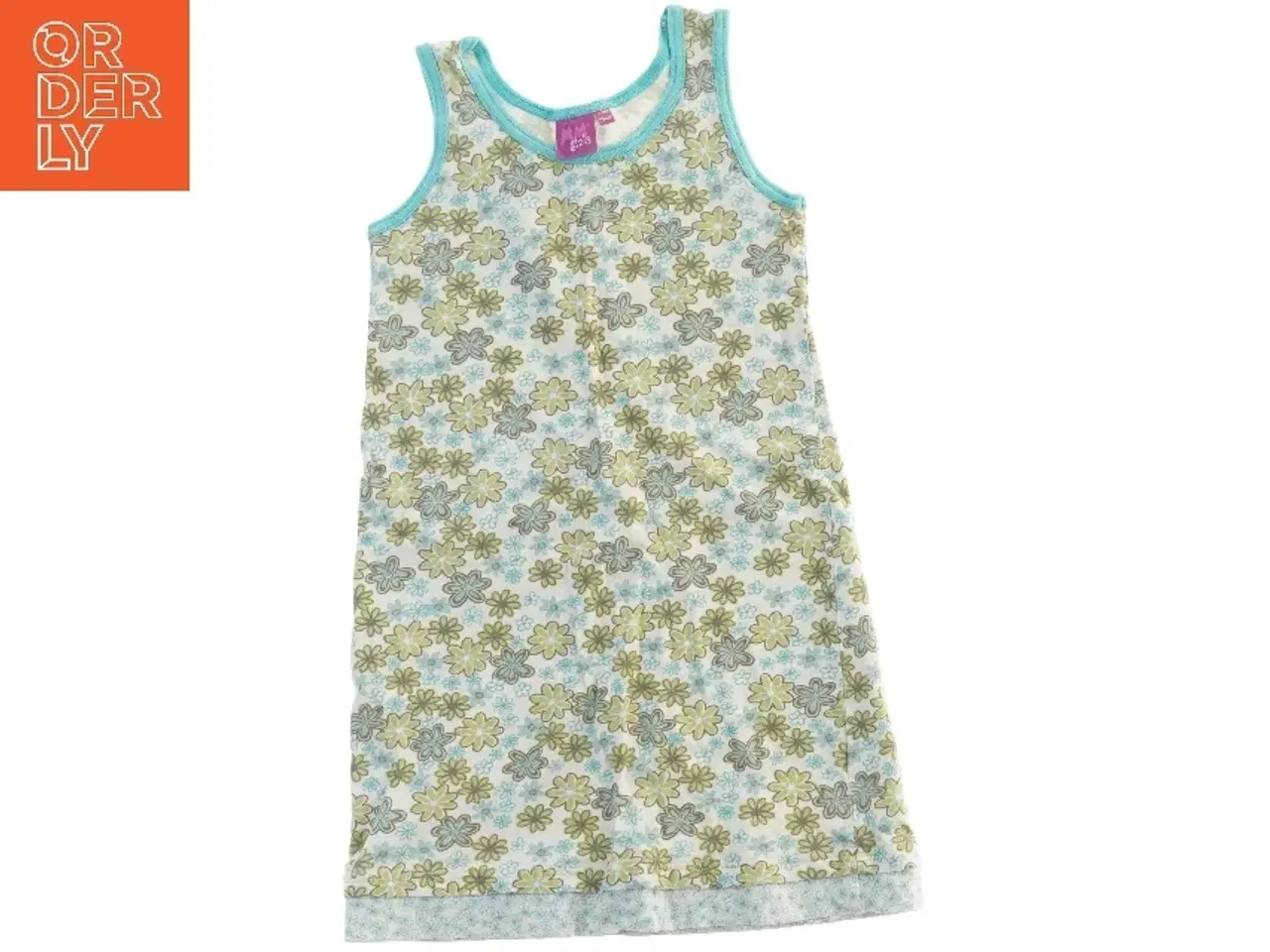 Billede 1 - Blomstret natkjole med stropper fra Mm Girls (str. 116)