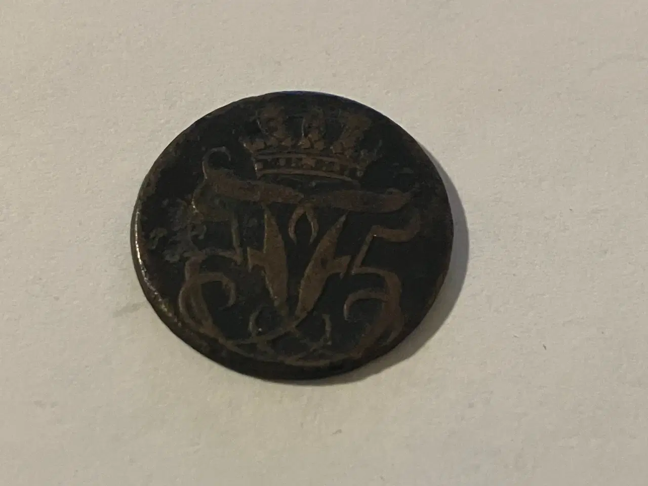 Billede 2 - 1/2 Skilling 1755 Denmark