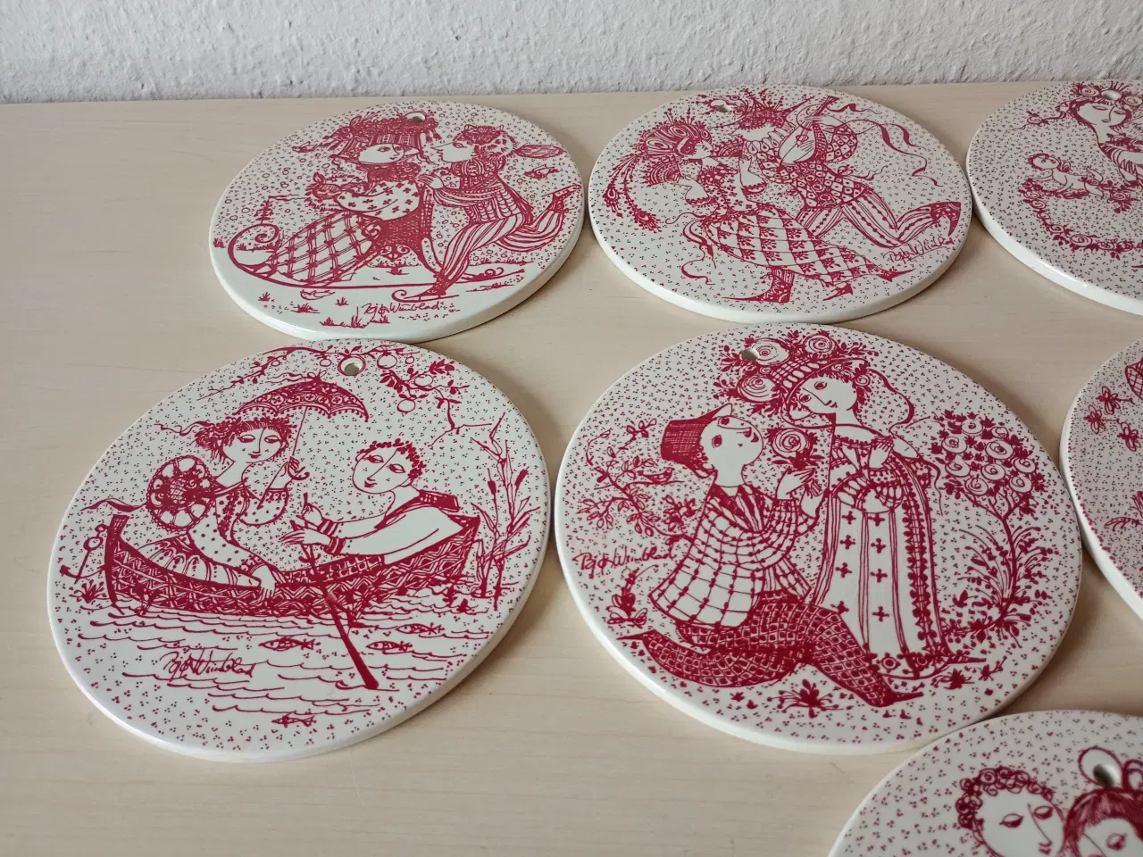 Billede 2 -  Bjørn Wiinblad  platter