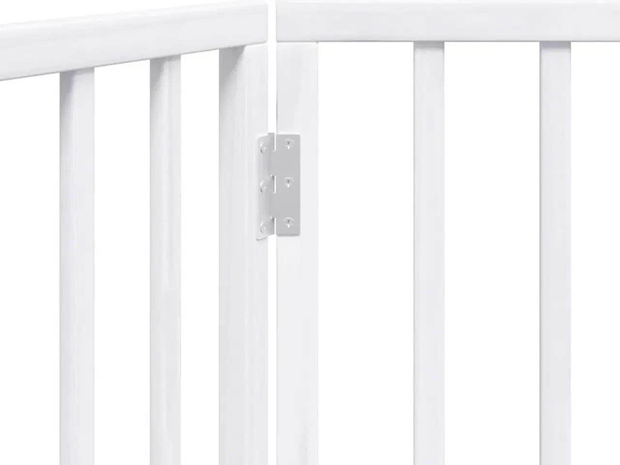 Billede 8 - Hundegitter foldbart 2 paneler hvid 160 cm poppeltræ