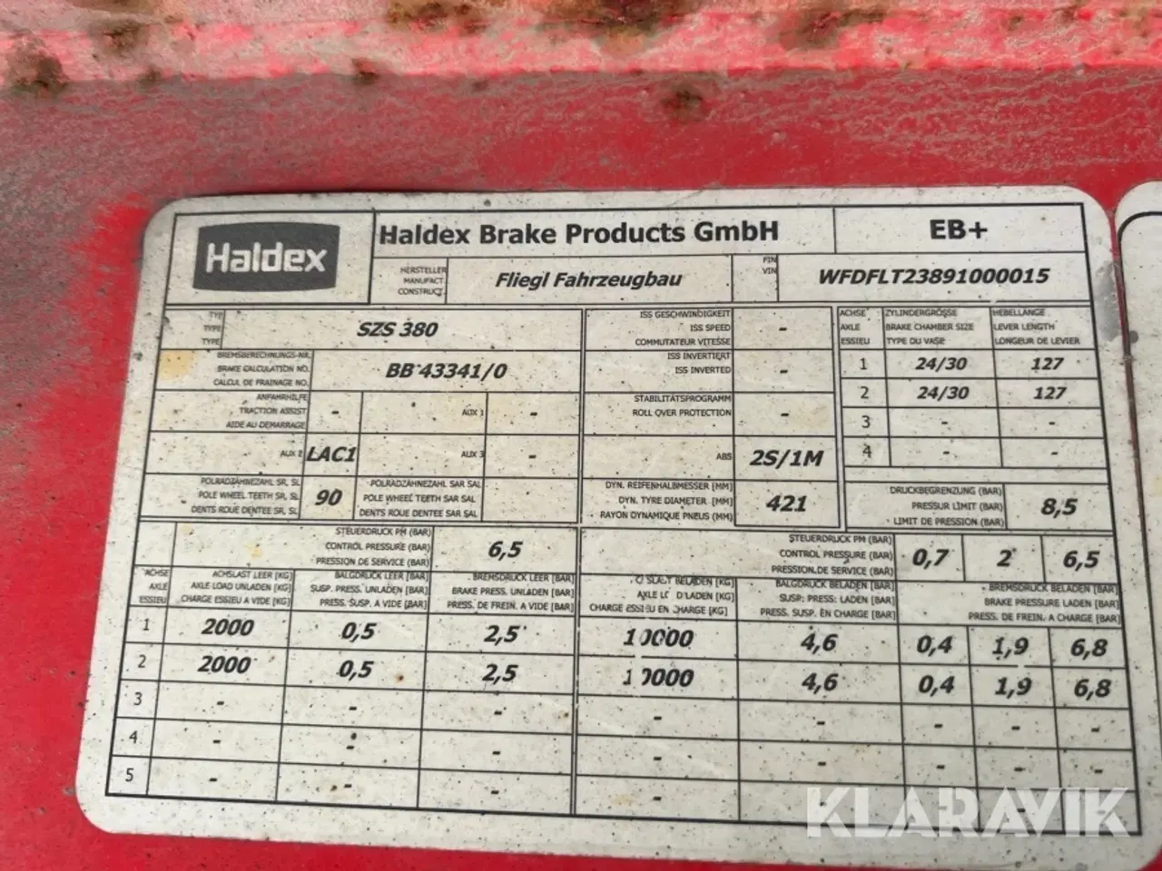 Billede 4 - Trailer LINK Fliegl SZS 380